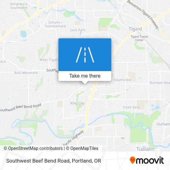 Southwest Beef Bend Road map
