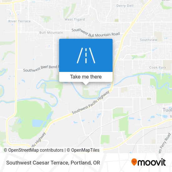 Southwest Caesar Terrace map