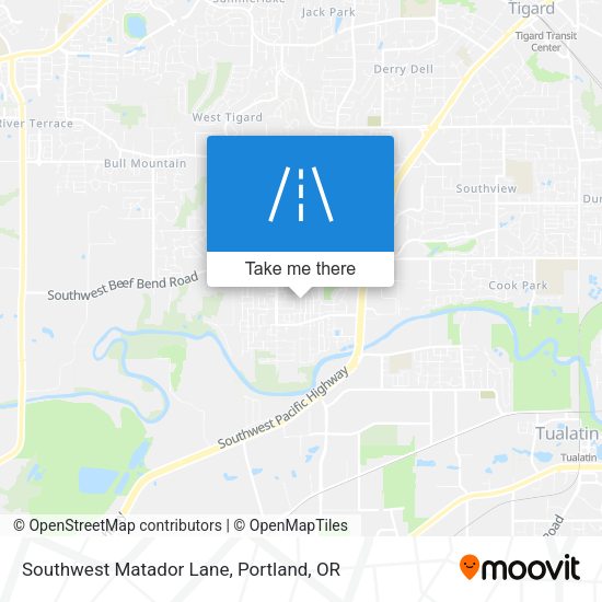 Southwest Matador Lane map
