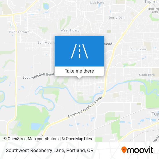 Mapa de Southwest Roseberry Lane