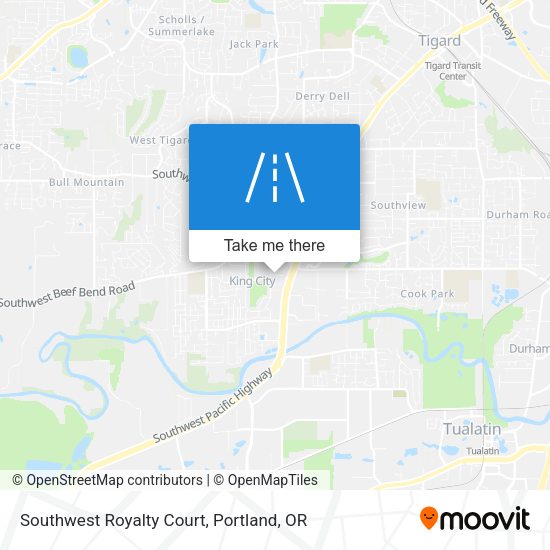 Mapa de Southwest Royalty Court