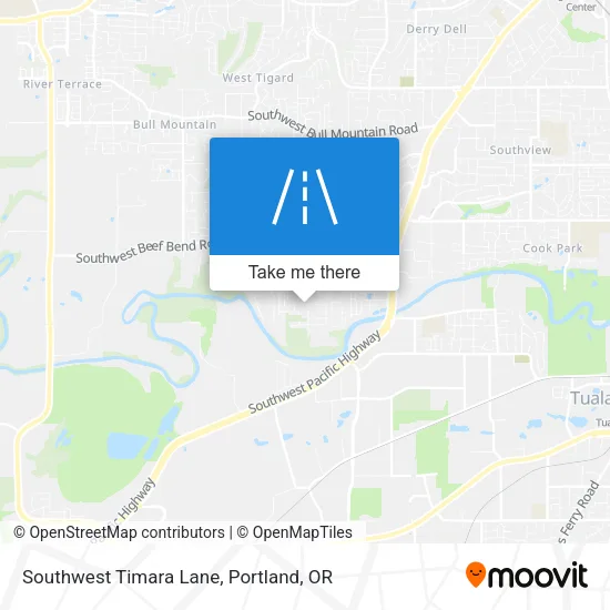 Southwest Timara Lane map