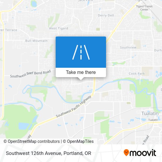 Mapa de Southwest 126th Avenue