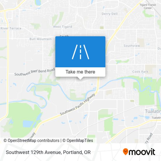 Southwest 129th Avenue map