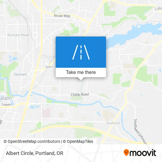 Albert Circle map