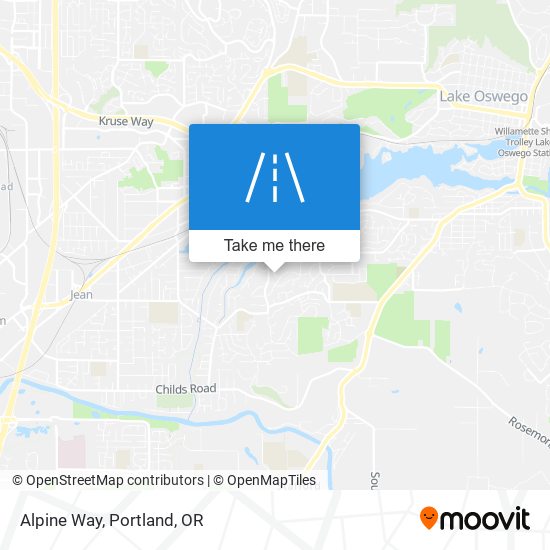 Mapa de Alpine Way
