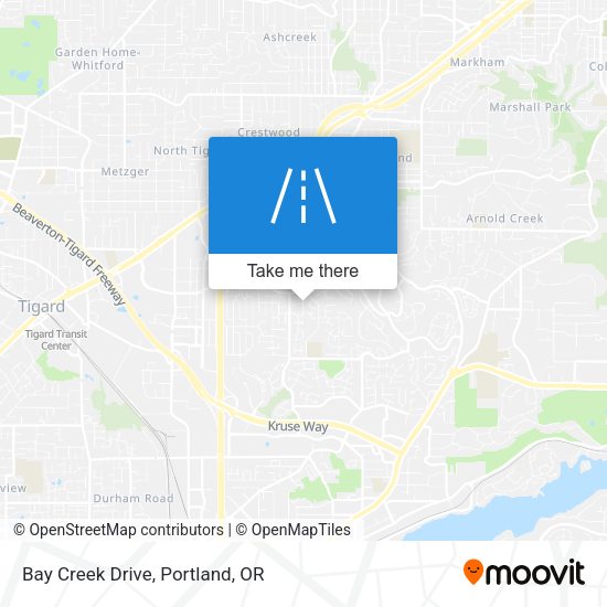 Mapa de Bay Creek Drive