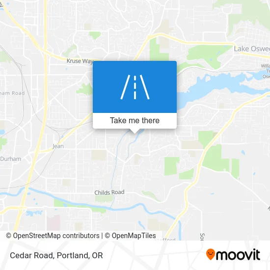 Cedar Road map