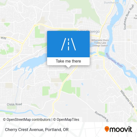 Cherry Crest Avenue map