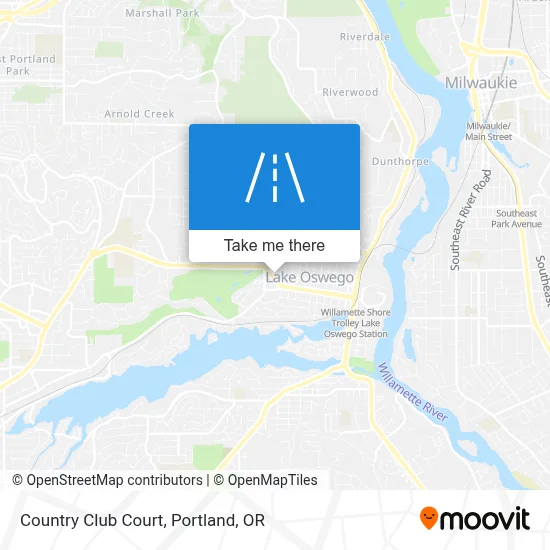 Country Club Court map