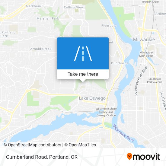 Mapa de Cumberland Road