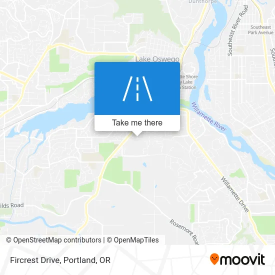 Fircrest Drive map
