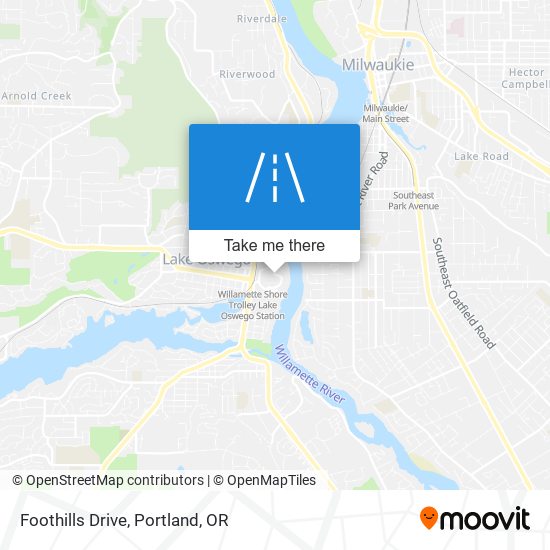 Foothills Drive map