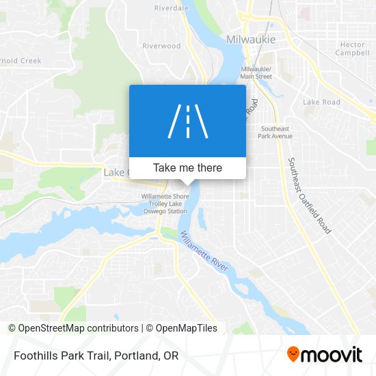 Mapa de Foothills Park Trail