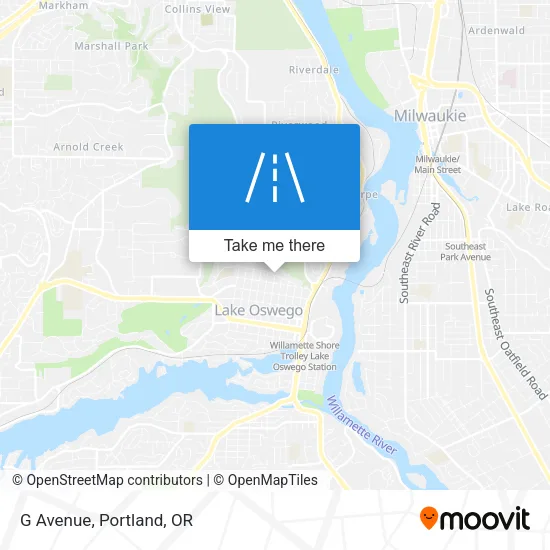 G Avenue map