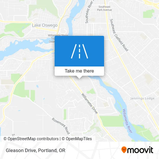 Gleason Drive map