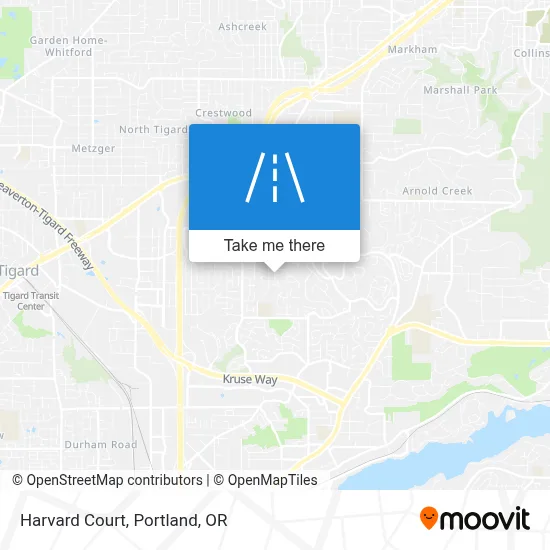Harvard Court map