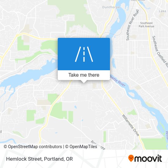 Hemlock Street map