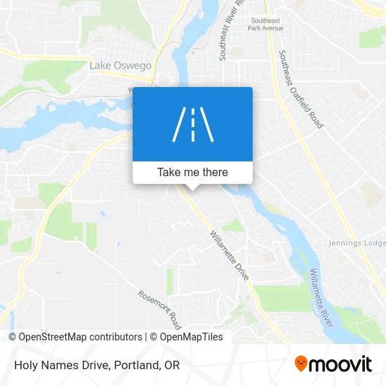 Holy Names Drive map