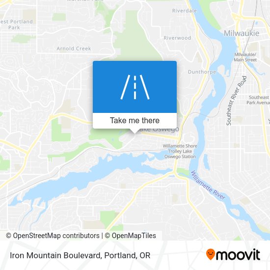 Iron Mountain Boulevard map