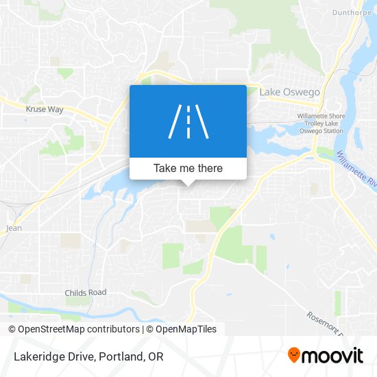 Lakeridge Drive map