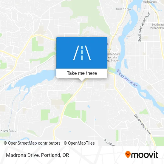 Madrona Drive map