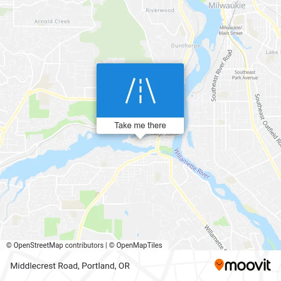 Middlecrest Road map