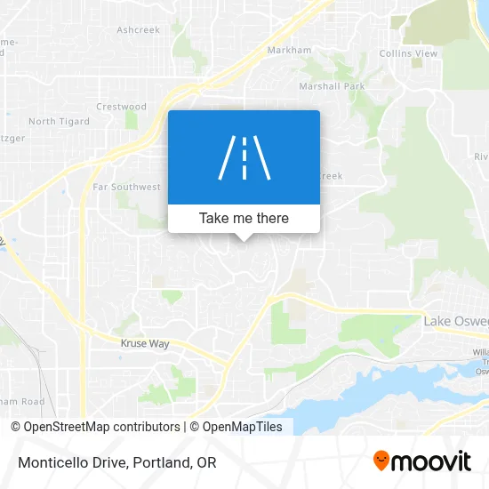 Monticello Drive map