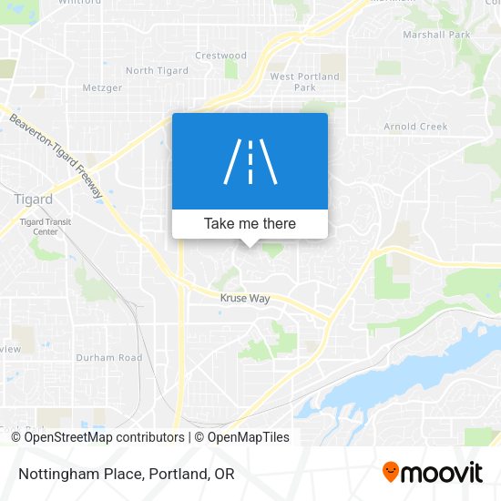 Mapa de Nottingham Place