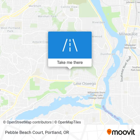 Pebble Beach Court map