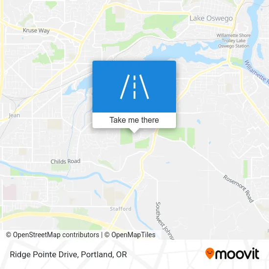 Ridge Pointe Drive map