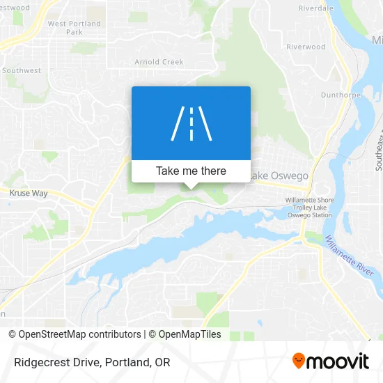 Ridgecrest Drive map