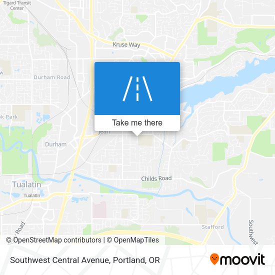 Southwest Central Avenue map