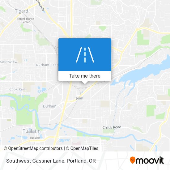 Southwest Gassner Lane map