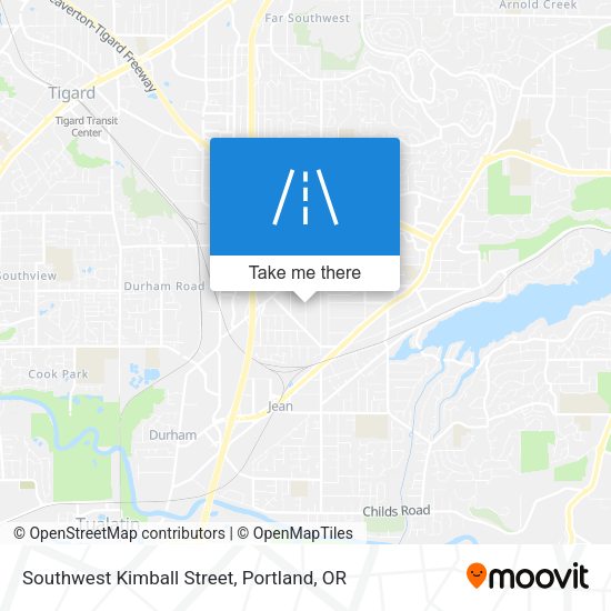 Southwest Kimball Street map