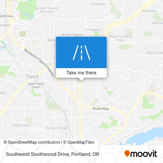 Southwest Southwood Drive map