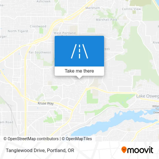 Tanglewood Drive map