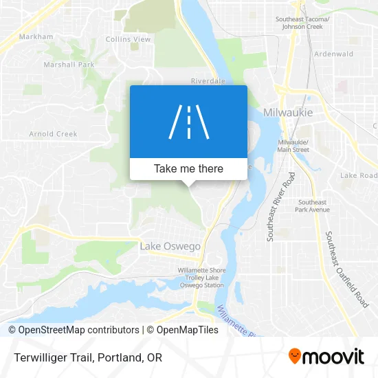 Terwilliger Trail map