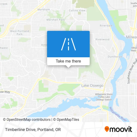 Timberline Drive map