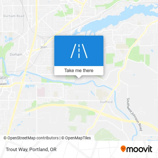 Trout Way map