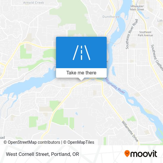 West Cornell Street map
