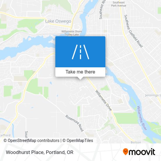 Woodhurst Place map