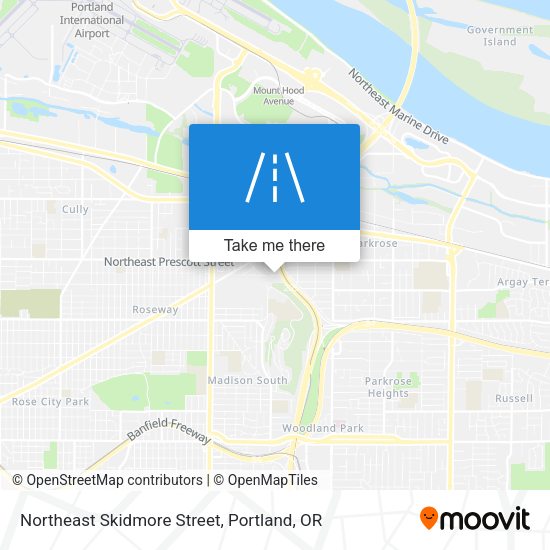 Mapa de Northeast Skidmore Street