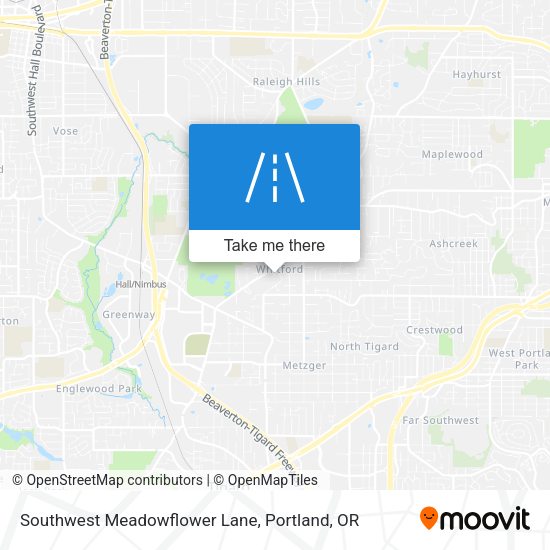 Southwest Meadowflower Lane map