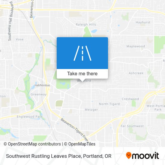 Southwest Rustling Leaves Place map
