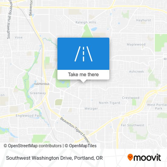 Southwest Washington Drive map