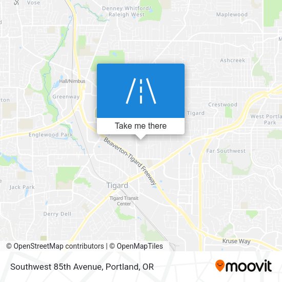 Mapa de Southwest 85th Avenue