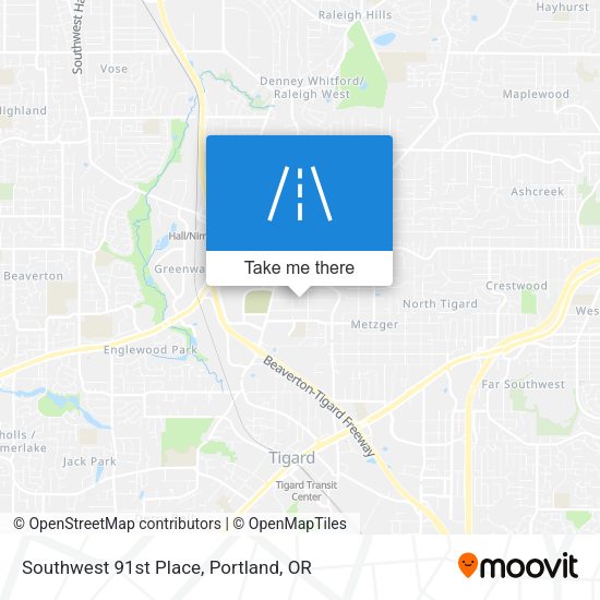 Mapa de Southwest 91st Place