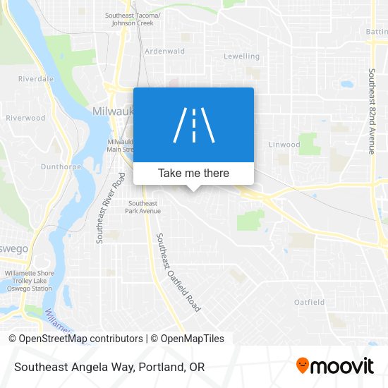 Southeast Angela Way map