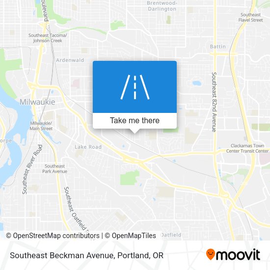 Southeast Beckman Avenue map